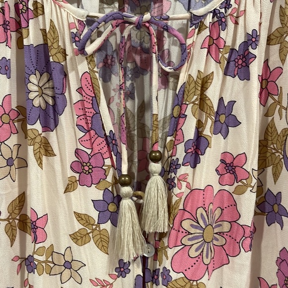 SPELL BUTTERCUP ROMPER EUC SIZE SMALL BEACH 🏖 VACATION BOHO - Picture 3 of 8